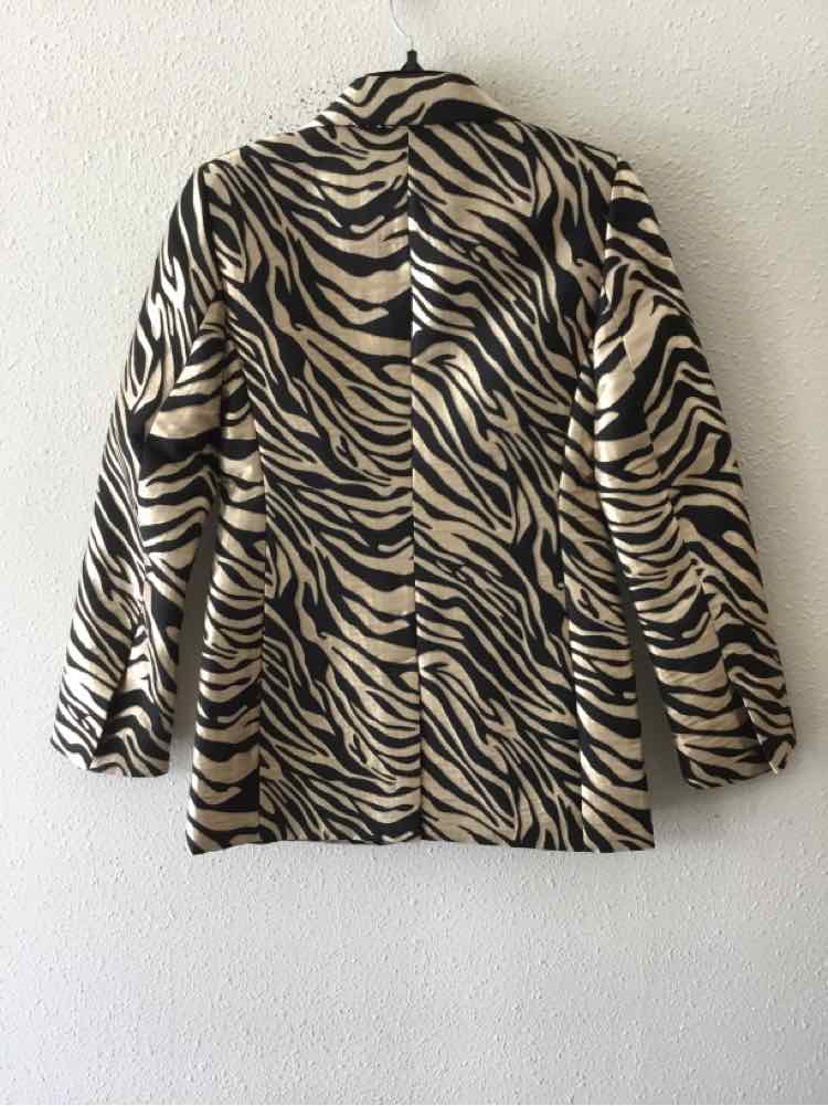 Banana Republic Black and Gold Size 0 Blazer