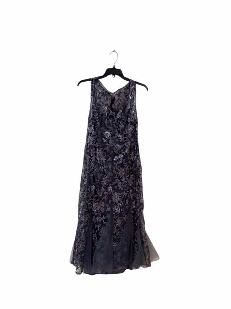 Alex Evenings blue gray Size 14 Dress