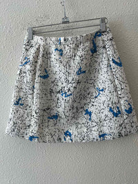 Carven White Multi Size 38 Skirt