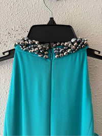 Carmen Marc Valvo Seafoam Size 4 Gown/Evening Wear