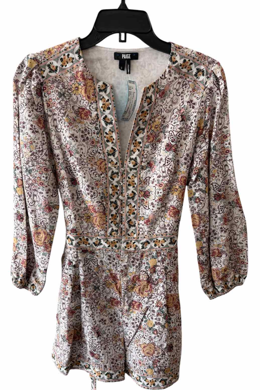 Paige White Multi Size 6X Romper