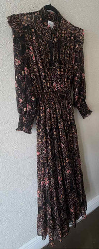 Misa Black Multi Size M Dress