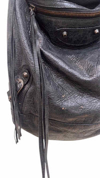 Balenciaga Leather Day Black Handbag