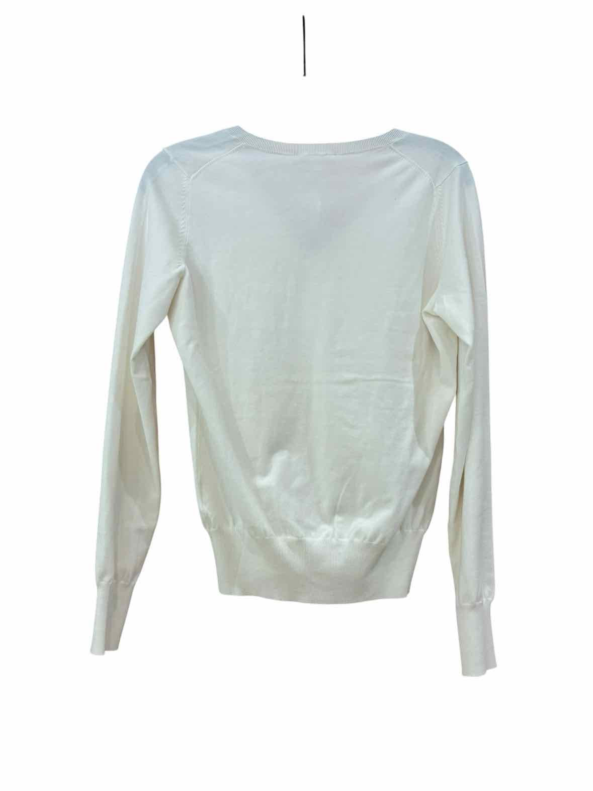 Ann Mashburn White Size S Sweater