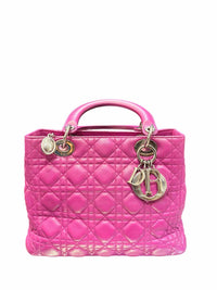 Dior Lady Dior Magenta Handbag