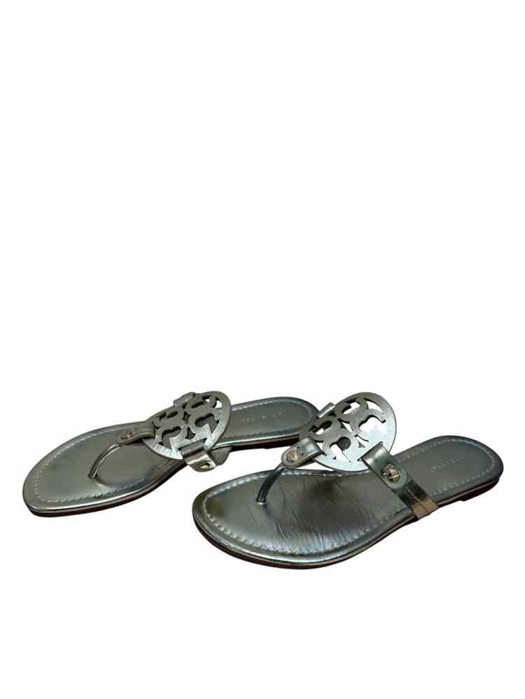 Tory Burch White Gold Size 6 1/2 Sandals