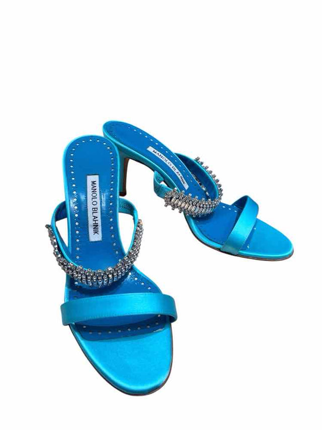 Manolo Blahnik Light Blue Size 38.5 Shoes
