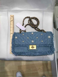 Karl Lagerfeld Clutch Blue Handbag