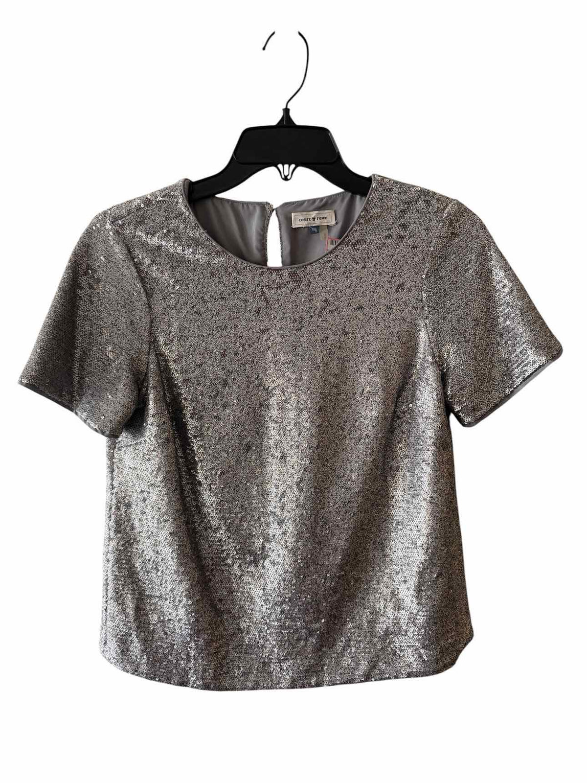 Court & Rowe Metallic Silver Size XS Blouse