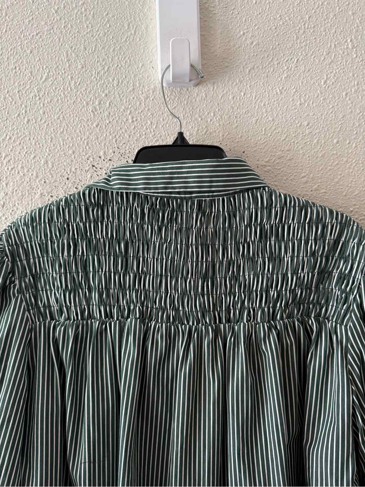 Aureum Green and White Size M Dress