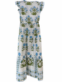 Celina Moon White and Blue Size M Dress