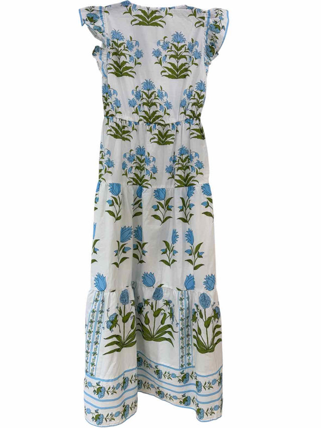 Celina Moon White and Blue Size M Dress