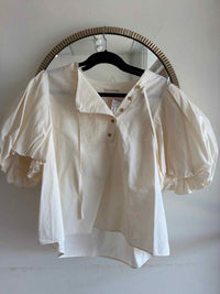 ULLA JOHNSON Cream Size 12 Shirt