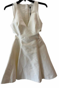 Halston Off White Size 6 Dress