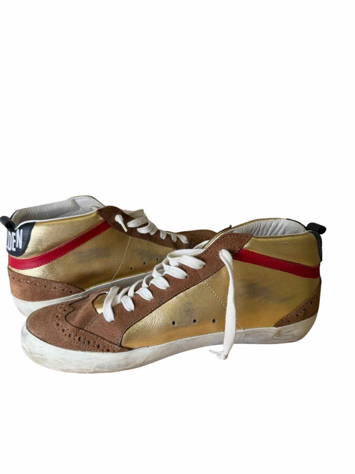 Golden Goose Brown and Gold Size 40 Shoes