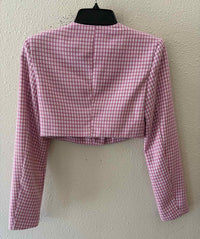 Hemline Pink and White Size S Blazer