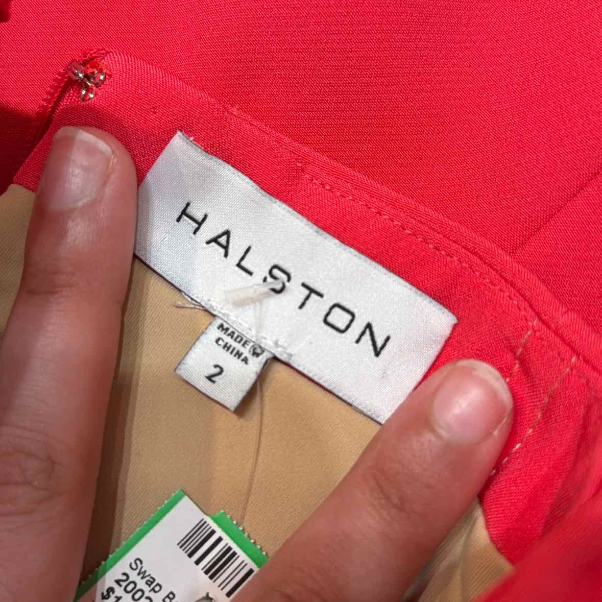 Halston Coral Size 2 Dress