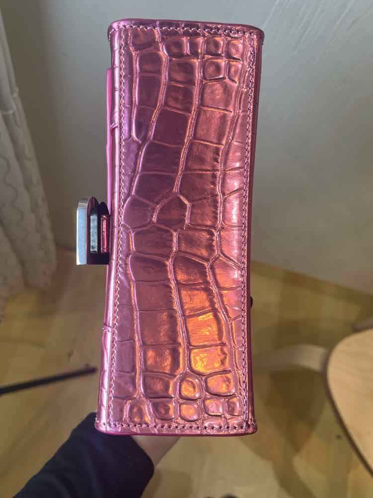 Balenciaga Hourglass XS Top Handle Bag Metallic Pink Handbag