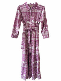 Beyond by Vera Purple and White Size L Dress