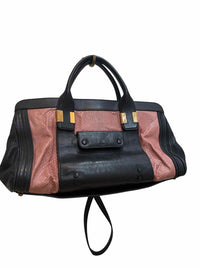 Chloe Alice Black and Rust Handbag