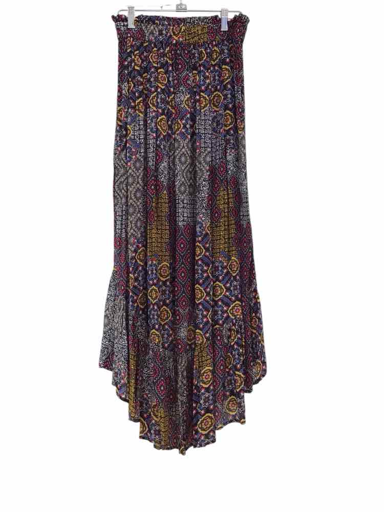 Dhruv Kapoor Black & Multi Size S Skirt