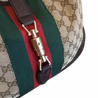 Gucci Original GG Canvas Web Jackie Hobo Brown multi Handbag