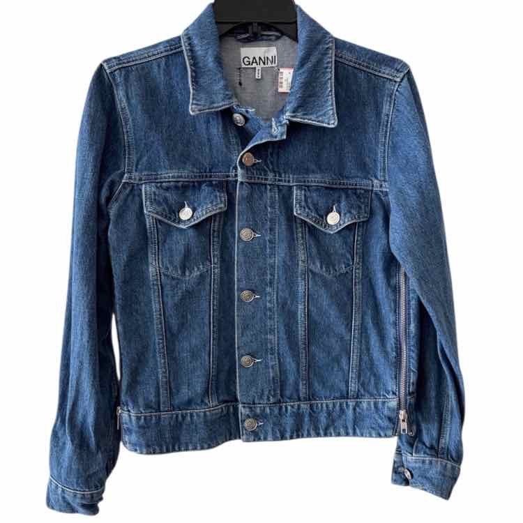 Ganni Medium Wash Size 38 Jacket