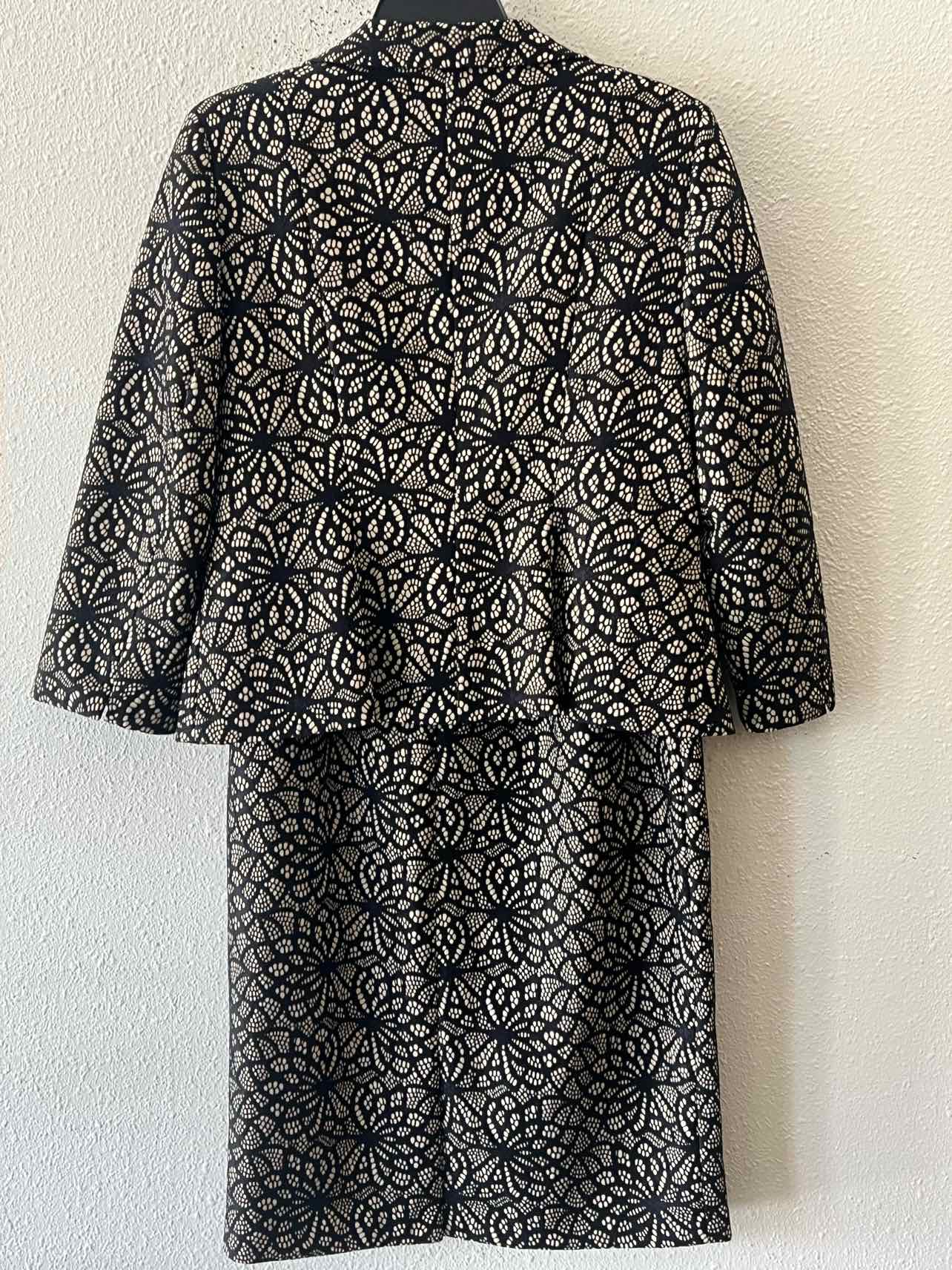 Kasper black and beige Size 8 2 PC Dress
