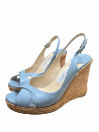 Jimmy Choo Blue and Beige Size 39 1/2 Shoes