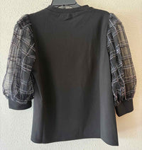 Gracia Black & Silver Size M Shirt