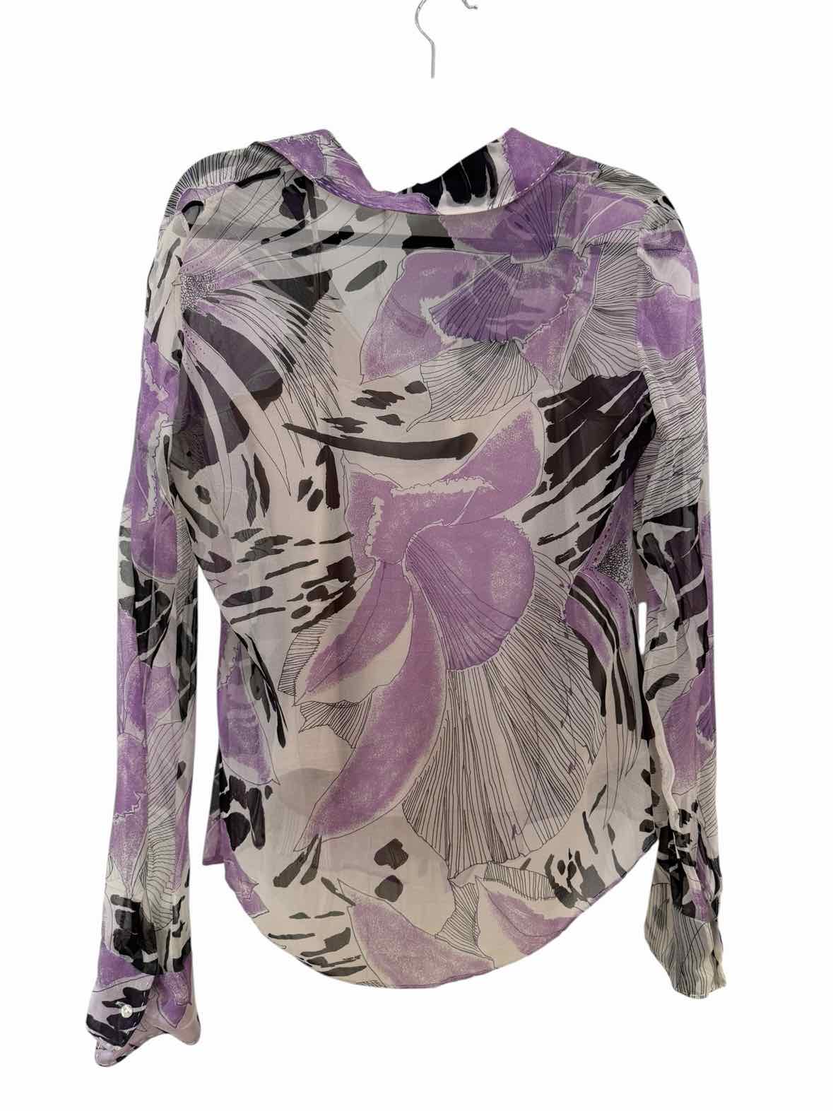 Elie Tahari Purple Size S Shirt
