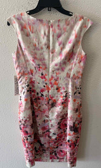 Kay Unger Cream Multi Size 6 Dress