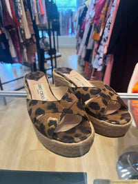 Jimmy Choo beige and leopard print Size 37 Shoes