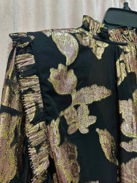 Ramy Brook Black and Metallic Size S Dress