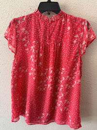 Joie Pink Multi Size L Blouse