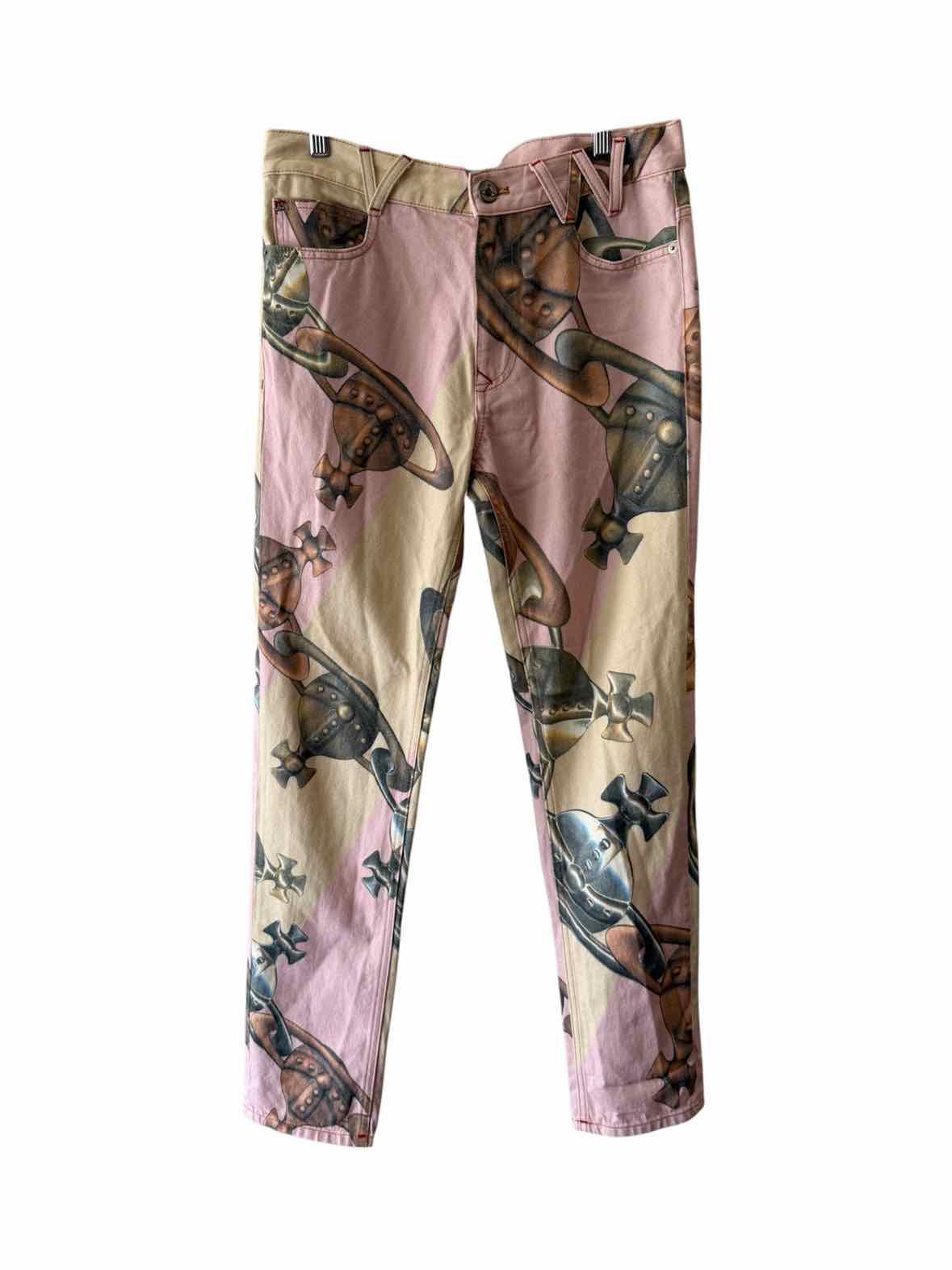 Vivienne Westwood Pink and Cream Size 31 Jeans