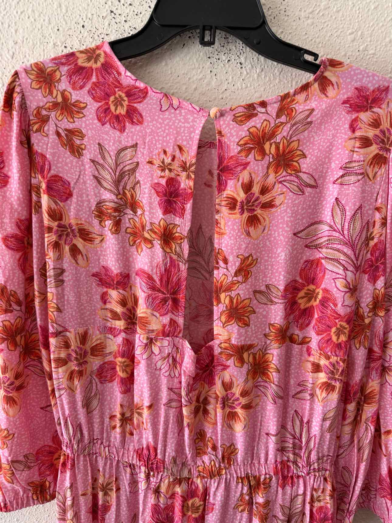 loft pink dress Worn x1 Ann Taylor Polka Dot Balloon Sleeve Swing Mini Viscose S Ann Taylor Loft linen pink