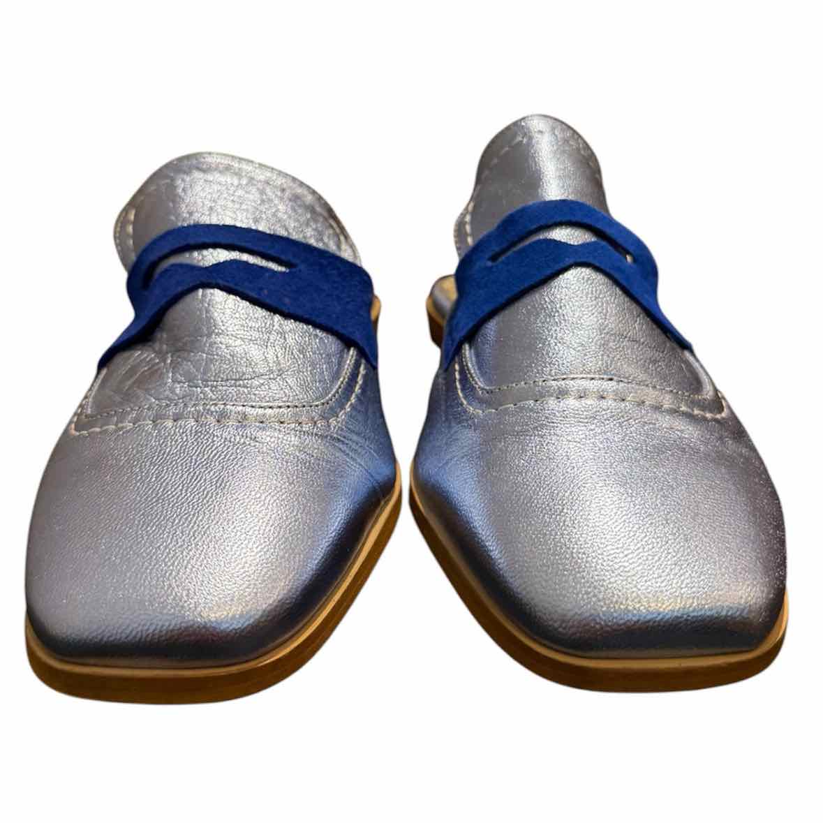 Dolce Metallic Blue Size 37 Shoes