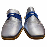 Dolce Metallic Blue Size 37 Shoes