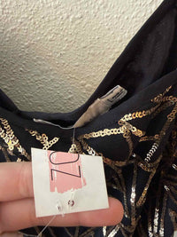 Ark & Co Black and Gold Size L Camisole