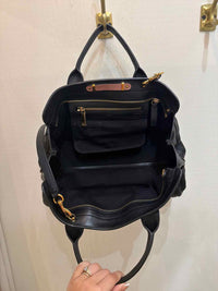 Chloe Alice Black and Rust Handbag