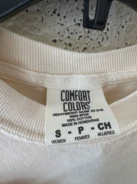 Comfort Colors Cream and Black Size S Shirt
