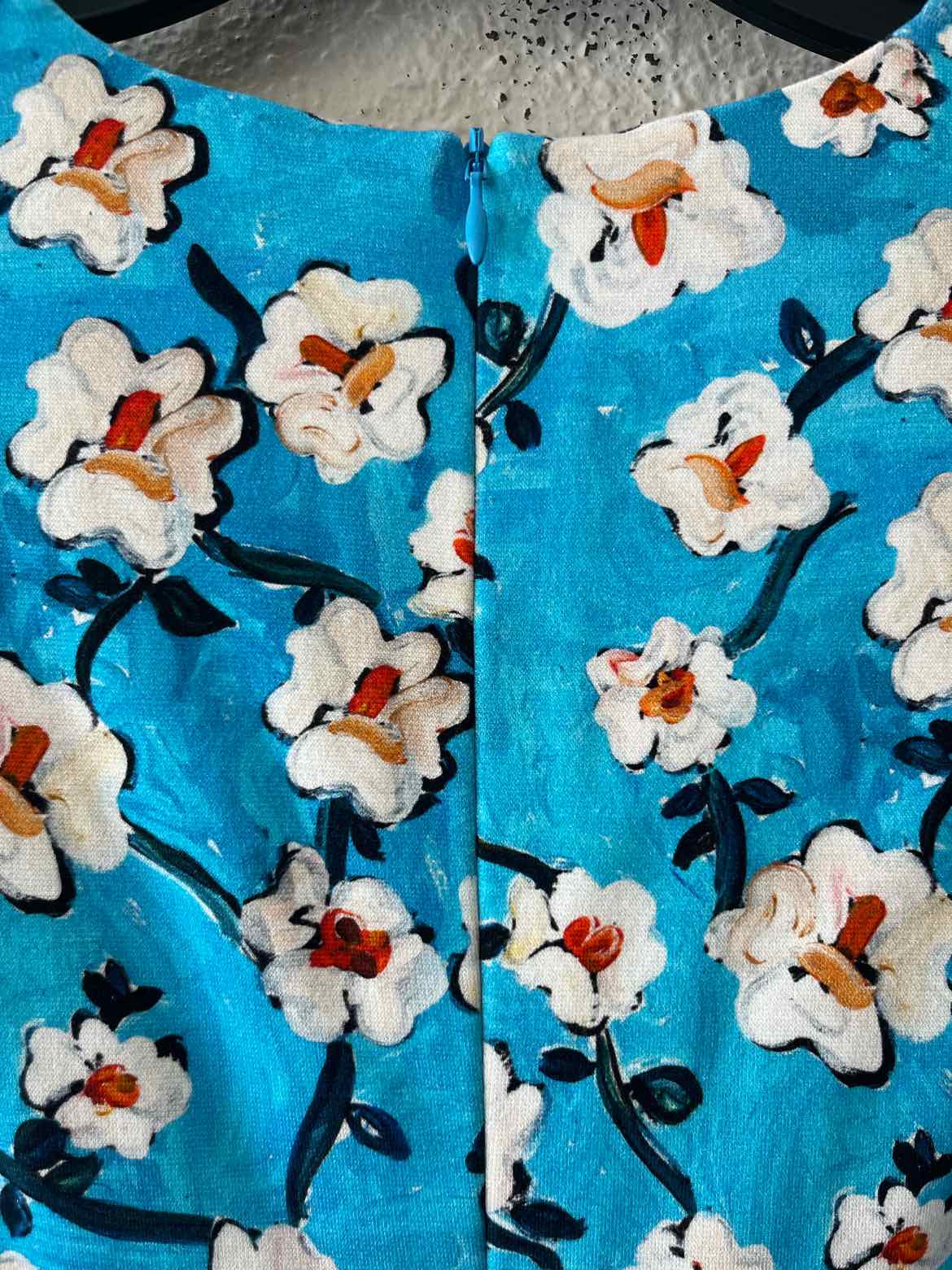Escada Blue Multi Size 32 Dress