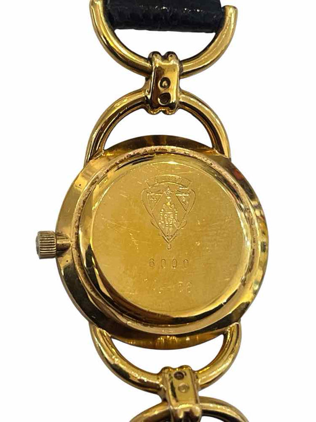 Gucci Black and Gold Watch