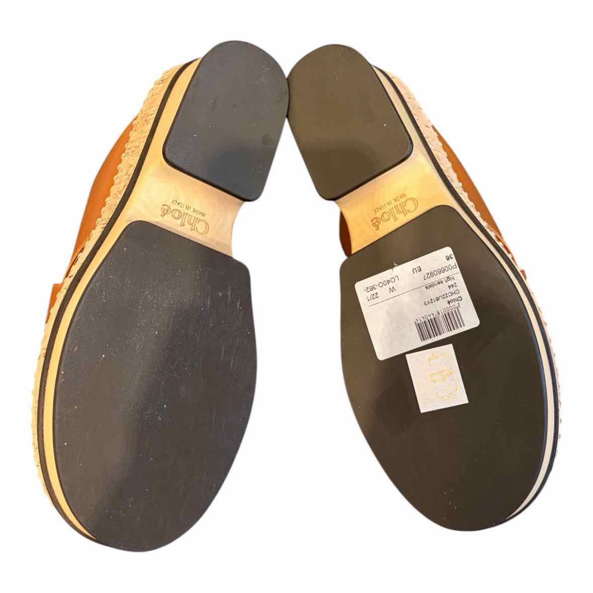 Chloe Brown and Tan Size 36 Shoes