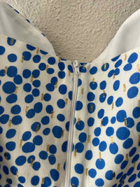 Amanda Uprichard White and Blue Size S Shirt