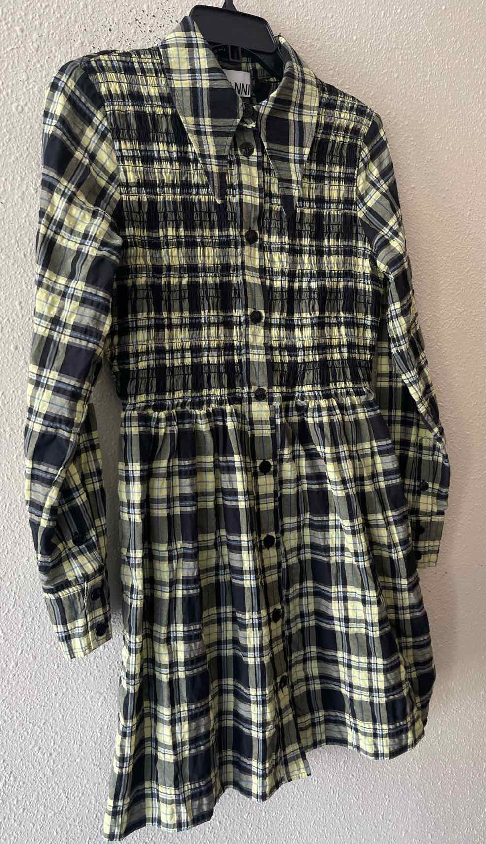 Ganni Yellow Multi Size 36 Dress