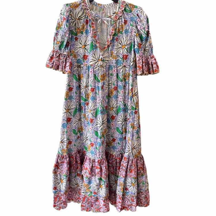 Celia B Purple and White Size S Dress