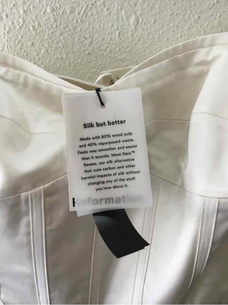 Reformation Ivory Size 6 Dress