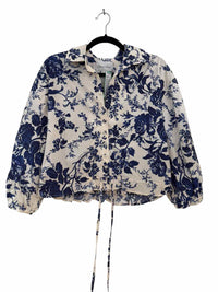 Cara Cara White and Blue Size S Shirt
